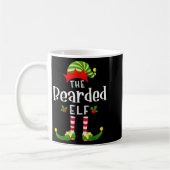 Bearded Christmas Elf Matching Pajama X-mas Party  Kaffeetasse (Links)