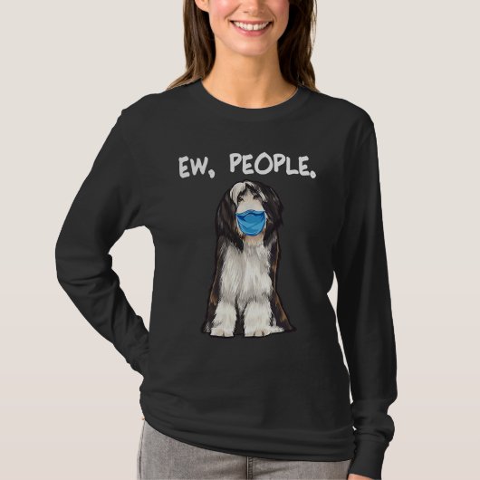 Bearded Colley Mask Holder T-Shirt (Vorderseite)