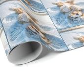 Bearded Collie Beim Schneegel Geschenkpapier (Rolleneckpunkt)