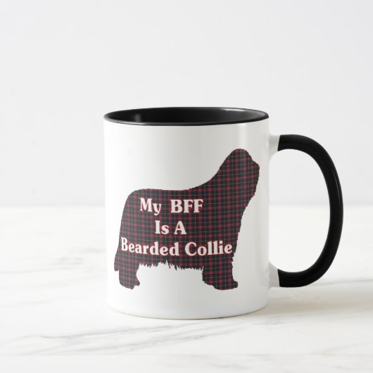 Bearded Collie BESTE FREUNDIN Tasse (Rechts)