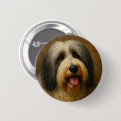 Bearded Collie Button (Vorne & Hinten)