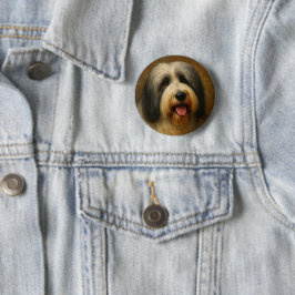 Bearded Collie Button