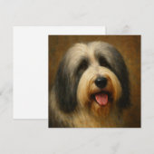 Bearded Collie Dankeskarte (Vorne/Hinten)