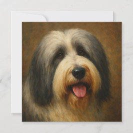 Bearded Collie Dankeskarte
