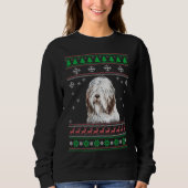 Bearded Collie Dog Lover Ugly Christmas Sweater Sweatshirt (Vorderseite)
