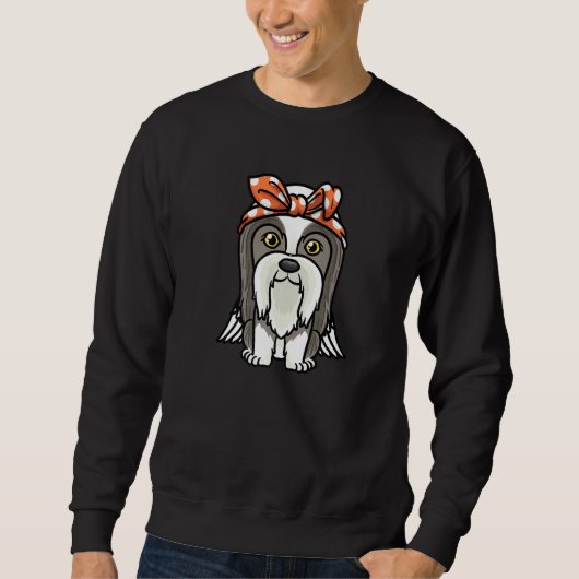 Bearded Collie Dog Premium Sweatshirt (Vorderseite)