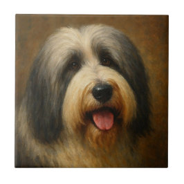Bearded Collie Fliese