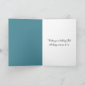 Bearded Collie Happy Birthday Karte (Innenseite)