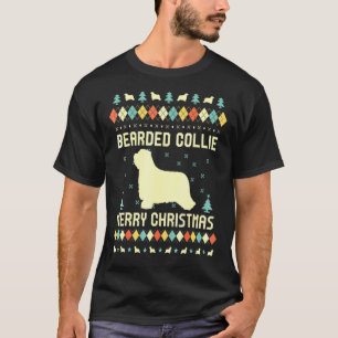 Bearded Collie hässlicher Weihnachtspullover T-Shirt