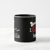 Bearded Collie (I Liebe) Tasse (Zentrum)