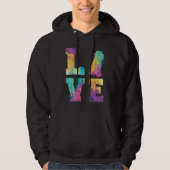 Bearded Collie Love Hoodie (Vorderseite)