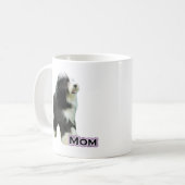 Bearded Collie Mama 4 Kaffeetasse (Vorderseite Links)