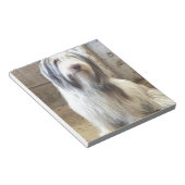 Bearded Collie Notizblock (angewinkelt)