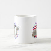 Bearded Collie Patriot Kaffeetasse (Mittel)