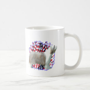 Bearded Collie Patriot Kaffeetasse
