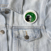 Bearded Collie Peace Button (Beispiel)