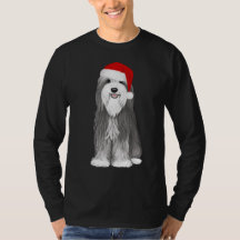 Bearded Collie Santa Dog Weihnachtsfeiertag