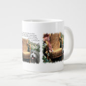 Bearded Collie Summer Garden Jumbo-Tasse (Vorderseite Rechts)