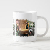 Bearded Collie Summer Garden Jumbo-Tasse (Rechts)