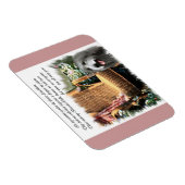 Bearded Collie Summer Garden Magnet (Rechte Seite)