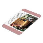 Bearded Collie Summer Garden Magnet (Linke Seite)