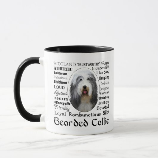 Bearded Collie Tasse (Links)