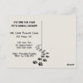 Bearded Collie Toothy Smile Postkarte (Rückseite)