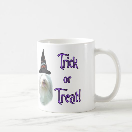 Bearded Collie Trick Kaffeetasse (Rechts)