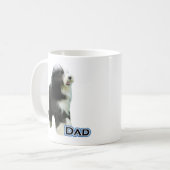 Bearded Collie Vater 4 Kaffeetasse (Vorderseite Links)
