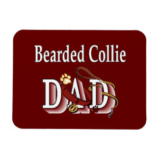 Bearded Collie Vater Magnet