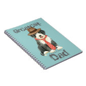 Bearded Collie Vater Notizblock (Rechte Seite)