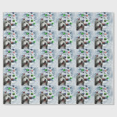 Bearded Collie Weihnachten Geschenkpapier (Flach)