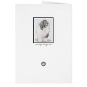Bearded Collie Zeichnend - Niedliche Original Hund (Hinten)