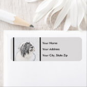 Bearded Collie Zeichnend - Niedliche Original Hund (Insitu)