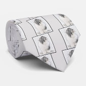 Bearded Collie Zeichnend - Niedliche Original Hund Krawatte (Gerollt)