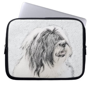 Bearded Collie Zeichnend - Niedliche Original Hund Laptopschutzhülle