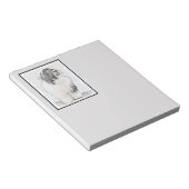 Bearded Collie Zeichnend - Niedliche Original Hund Notizblock (angewinkelt)