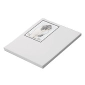 Bearded Collie Zeichnend - Niedliche Original Hund Notizblock (Rotiert)