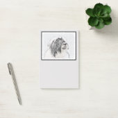 Bearded Collie Zeichnend - Niedliche Original Hund Post-it Klebezettel (Büro)