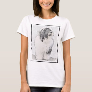 Bearded Collie Zeichnend - Niedliche Original Hund T-Shirt