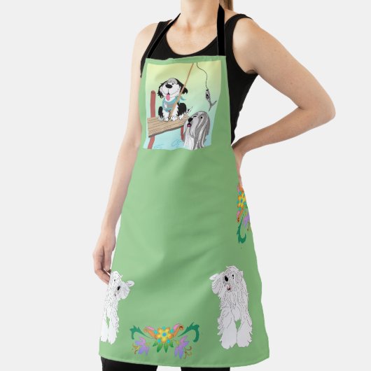 Bearded Collie zum Abendessen Schürze (InSitu)