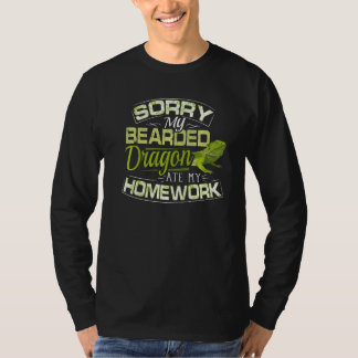 Bearded Dragon Bearded Dragon Ate My Homework T-Shirt