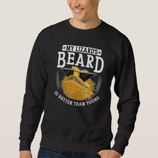 Bearded Dragon Bearded Lizard Cool Lizard Dragon Sweatshirt (Vorderseite)
