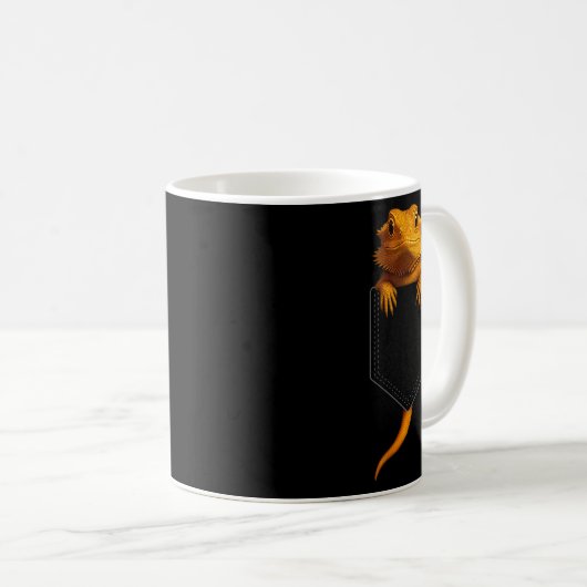 Bearded Dragon Cket Cute Exotic Lizard Reptile Pet Kaffeetasse (VorderseiteRechts)