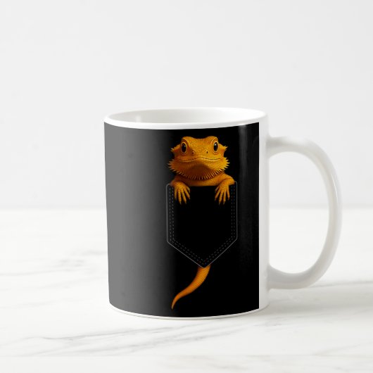 Bearded Dragon Cket Cute Exotic Lizard Reptile Pet Kaffeetasse (Rechts)