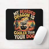 Bearded Dragon Cooler Reptile Animal Beardie Beard Mousepad (Mit Mouse)