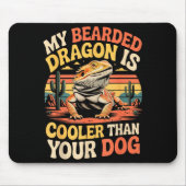 Bearded Dragon Cooler Reptile Animal Beardie Beard Mousepad (Vorne)