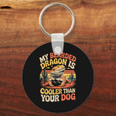 Bearded Dragon Cooler Reptile Animal Beardie Beard Schlüsselanhänger (Vorderseite)