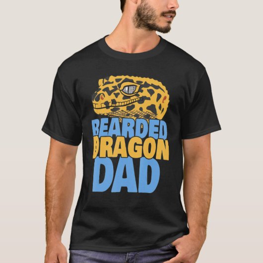 Bearded Dragon Dad Reptile Lizard Dad Father T-Shirt (Vorderseite)
