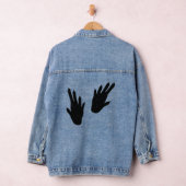 Bearded Dragon Footprints Herpetologe Reptile Pa Jeansjacke (Hangar)